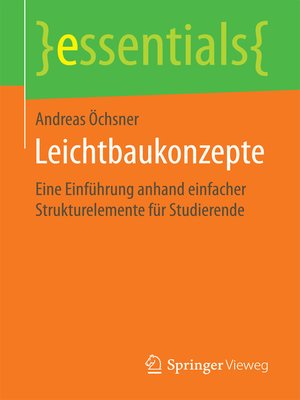 cover image of Leichtbaukonzepte